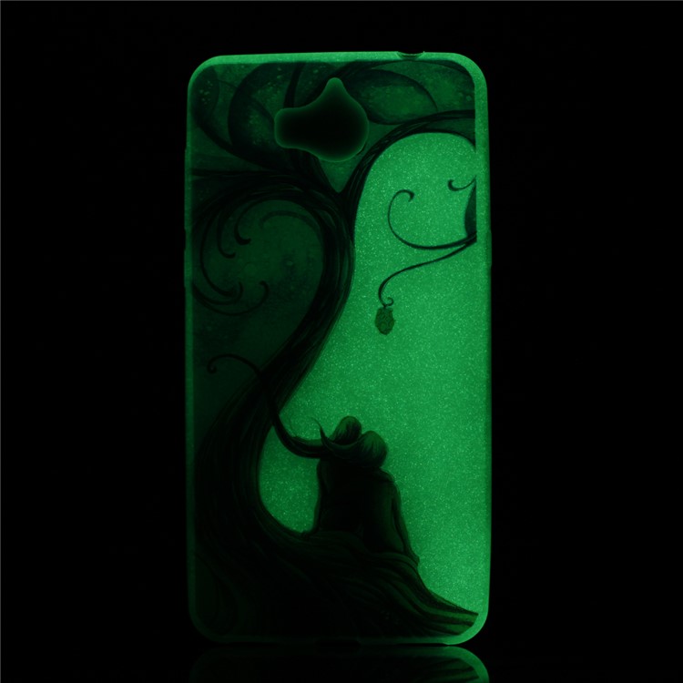 Luminous Patterned TPU Flexible Cover for Huawei Y5 (2017) / Y6 (2017) - Waves-6