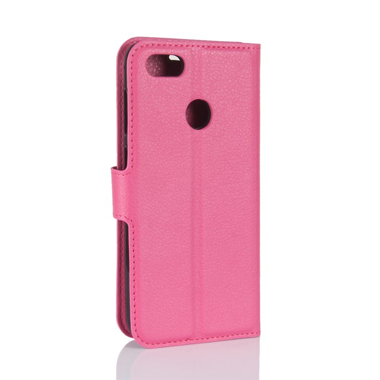 For Huawei P9 lite mini / Y6 Pro (2017) / Enjoy 7 Litchi Texture Leather Wallet Stand Phone Accessory Casing - Rose-6