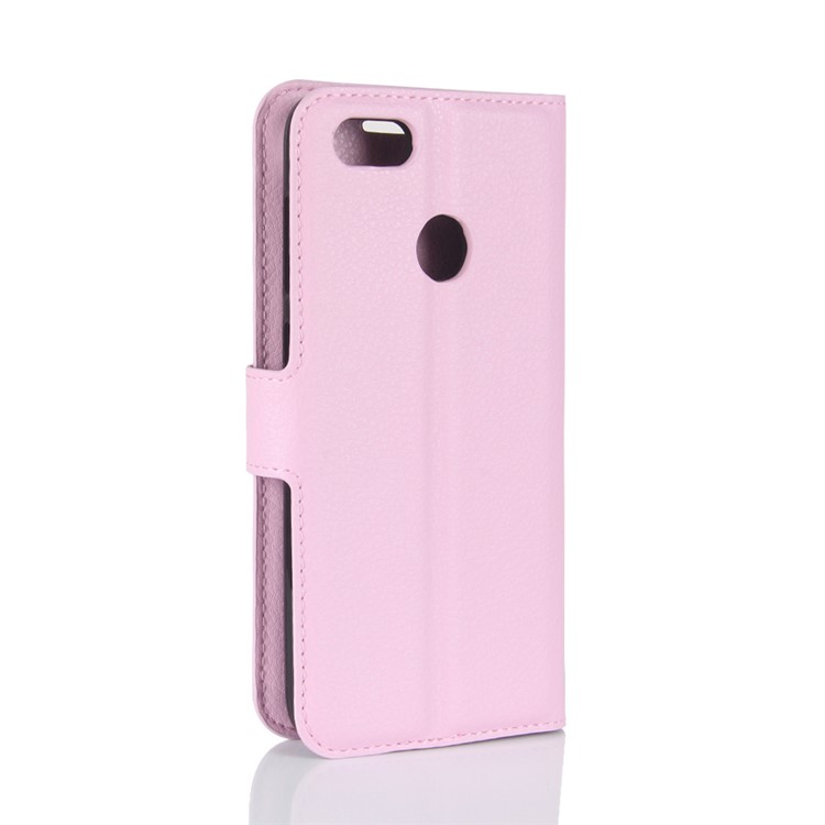 For Huawei P9 lite mini / Y6 Pro (2017) / Enjoy 7 Litchi Texture Leather Wallet Stand Phone Accessory Case - Pink-6