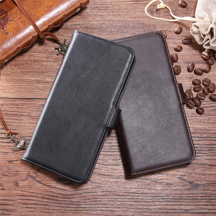 Genuine Leather Wallet Flip Stand Case for Huawei P9 lite mini / Y6 Pro (2017) / Enjoy 7 - Black-10