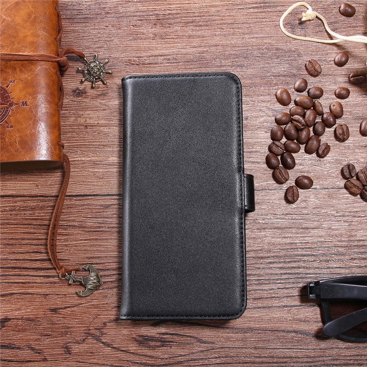 Genuine Leather Wallet Flip Stand Case for Huawei P9 lite mini / Y6 Pro (2017) / Enjoy 7 - Black-9