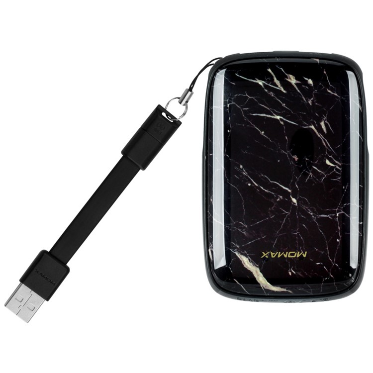 MOMAX iPower ART 9000mAh Dual USB Power Bank Battery Charger for iPhone Samsung Huawei - Obsidian Pattern-2
