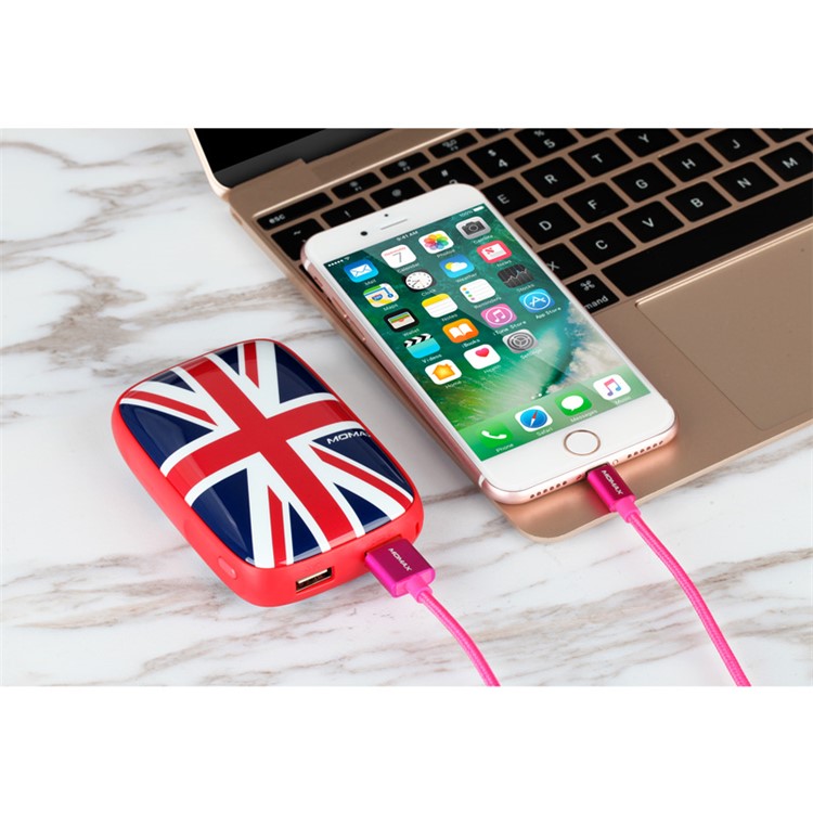 MOMAX iPower ART 9000mAh Portable Dual USB Power Bank Battery Charger for iPhone Samsung Huawei - UK Flag-8