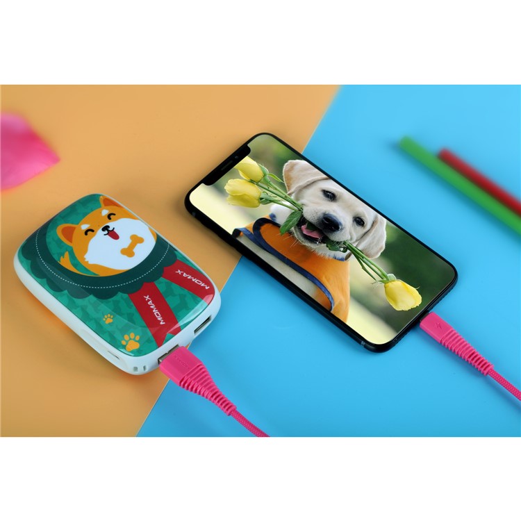MOMAX iPower ART 9000mAh Portable Dual USB Power Bank Battery Charger for iPhone Samsung Huawei - Akita Dog-16