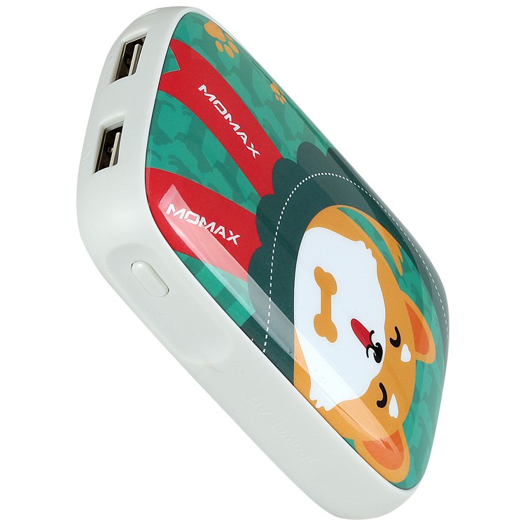 MOMAX iPower ART 9000mAh Portable Dual USB Power Bank Battery Charger for iPhone Samsung Huawei - Akita Dog-3