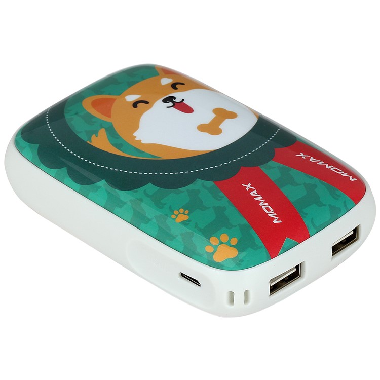 MOMAX iPower ART 9000mAh Portable Dual USB Power Bank Battery Charger for iPhone Samsung Huawei - Akita Dog-4