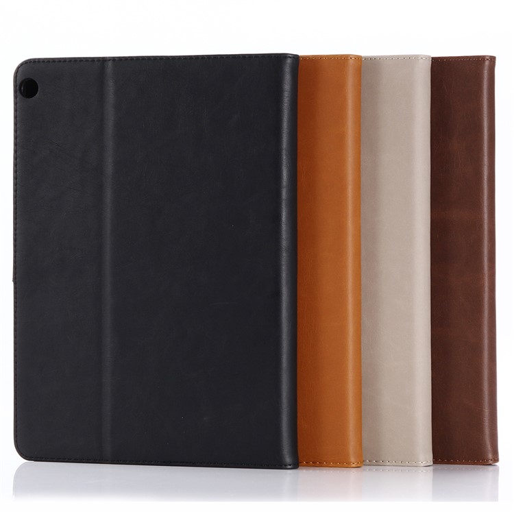 Retro Style Crazy Horse Leather Wallet Tablet Case for Huawei MediaPad T3 10 - Black-7