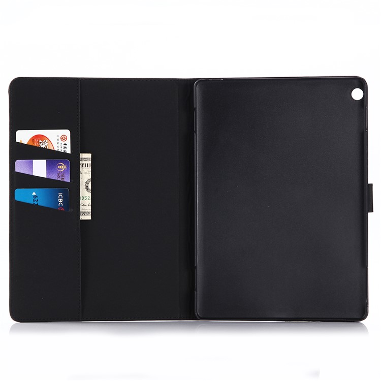 Cavalo louco estilo retro carteira de couro tampa Tablet caixa para Huawei MediaPad T3 10-Grey-3
