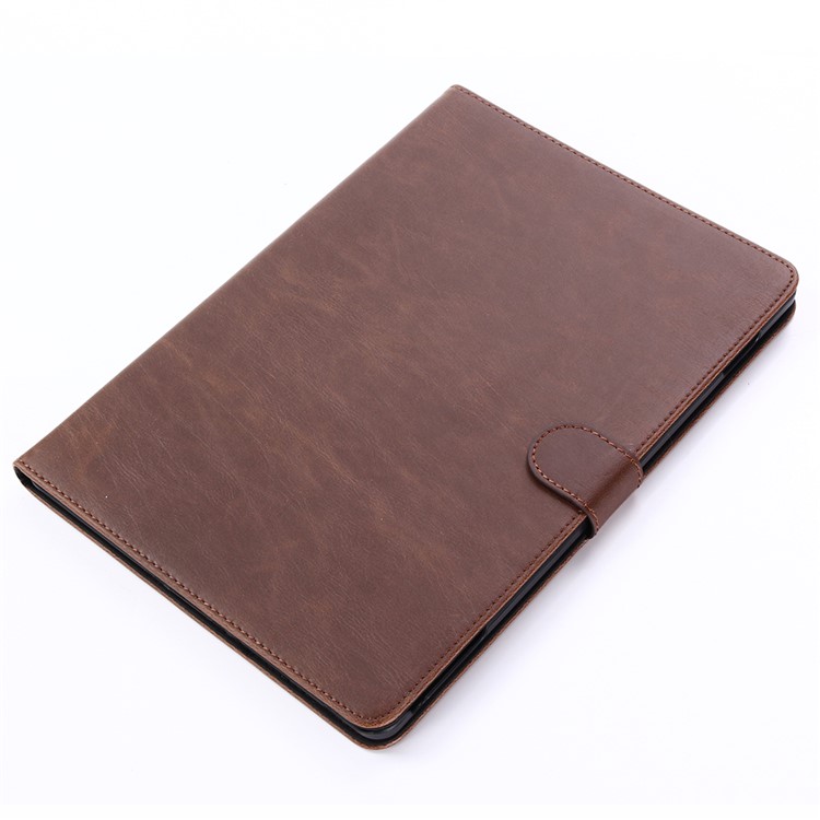 Retro Style Crazy Horse Leather Card Slots Tablet Case Shell for Huawei MediaPad T3 10 - Coffee-8