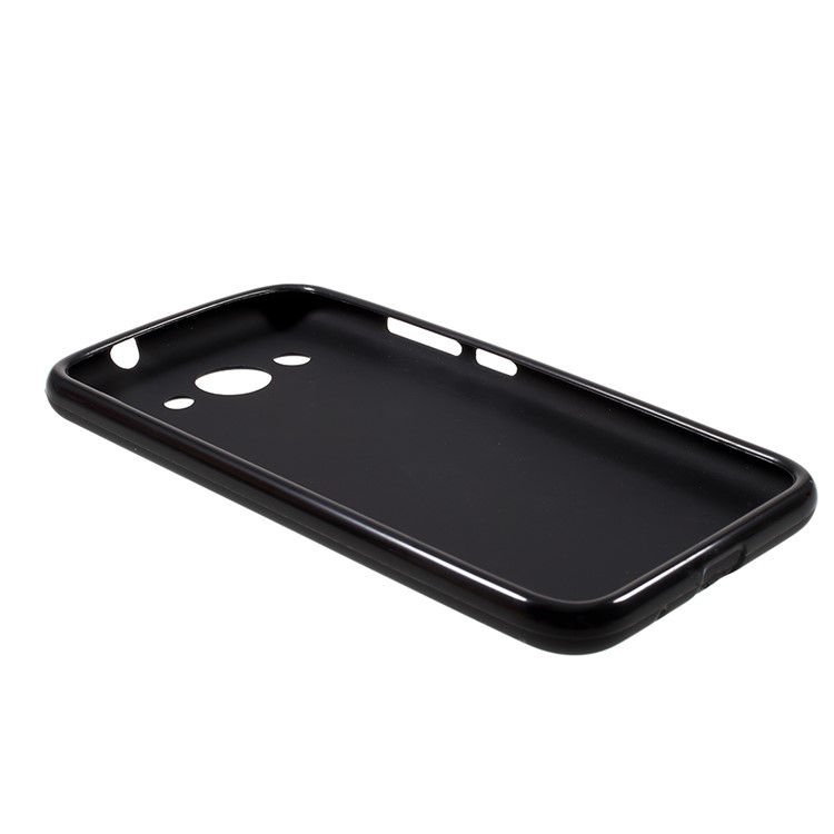 For Huawei Y3 (2017) Double-sided Matte Back Cover TPU Case - Black-3