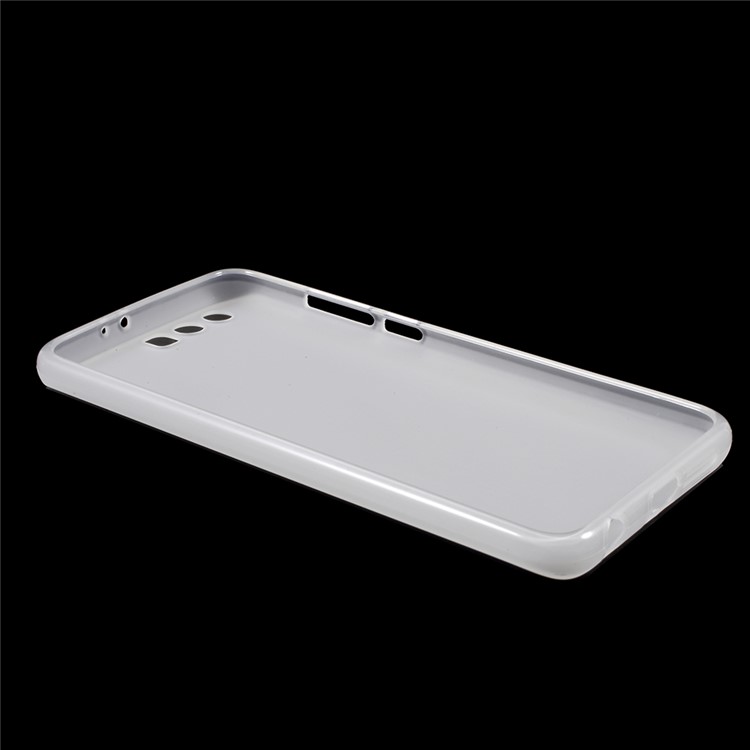 Double Sided Matte TPU Gel Cover for Huawei Honor 9 - White-5