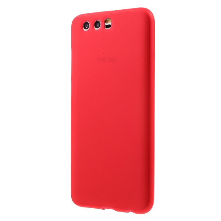 Double Sided Matte TPU Mobile Case for Huawei Honor 9 - Red-3