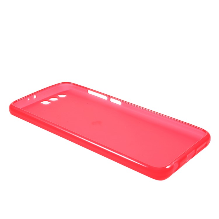 Double Sided Matte TPU Mobile Case for Huawei Honor 9 - Red-5