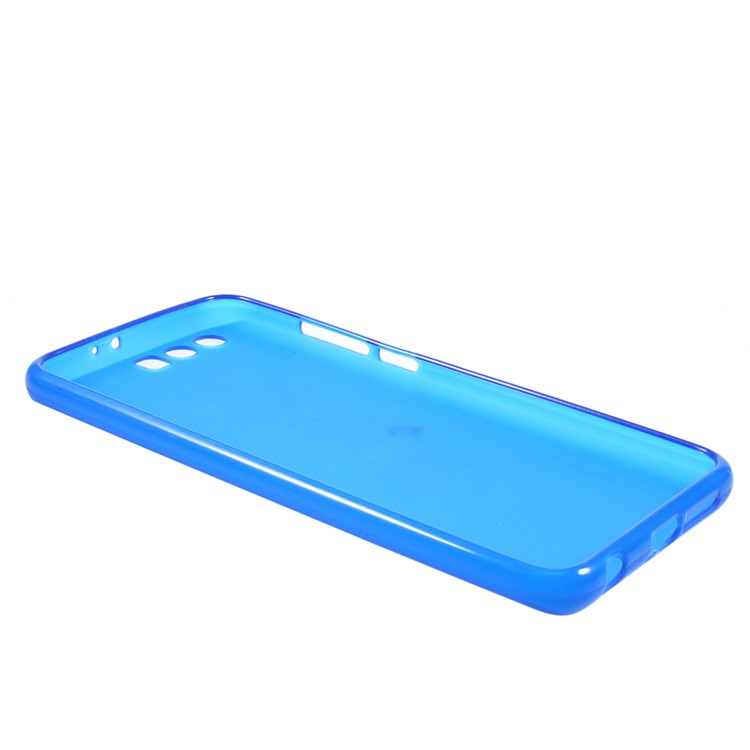 Double Sided Matte TPU Mobile Cover for Huawei Honor 9 - Blue-5
