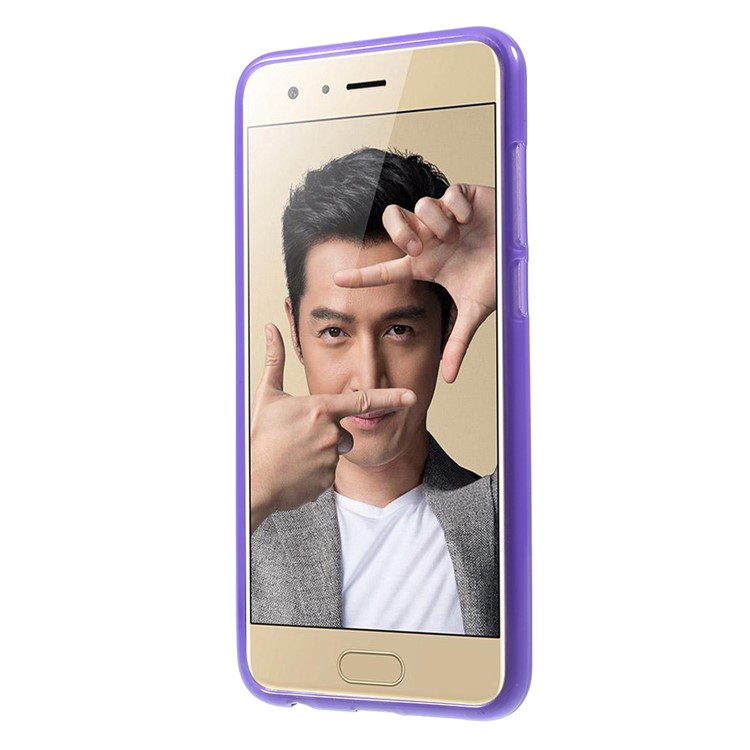 Double Sided Matte TPU Back Cover Case for Huawei Honor 9 - Purple-2