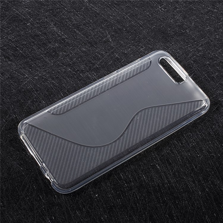 S-line Carbon Matte TPU Phone Cover for Huawei Honor 9 - White-1