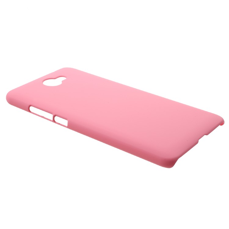 Rubberized PC Hard Protective Back Case for Huawei Y7 (2017) - Pink-2