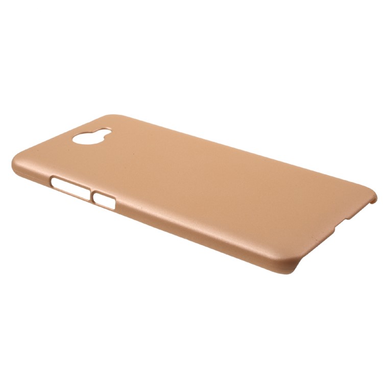 Rubberized PC Hard Protective Mobile Casing for Huawei Y7 (2017) - Gold-2