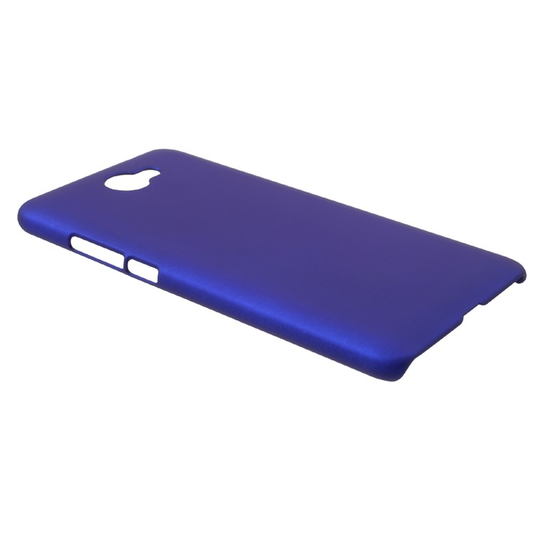 For Huawei Y7 (2017) Rubberized PC Hard Protective Case - Dark Blue-2