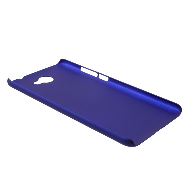 For Huawei Y7 (2017) Rubberized PC Hard Protective Case - Dark Blue-3