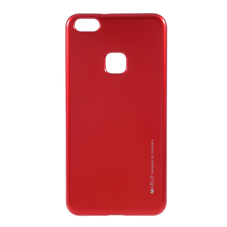 MERCURY GOOSPERY i JELLY Metallic Soft TPU Phone Casing for Huawei P10 Lite - Red-1