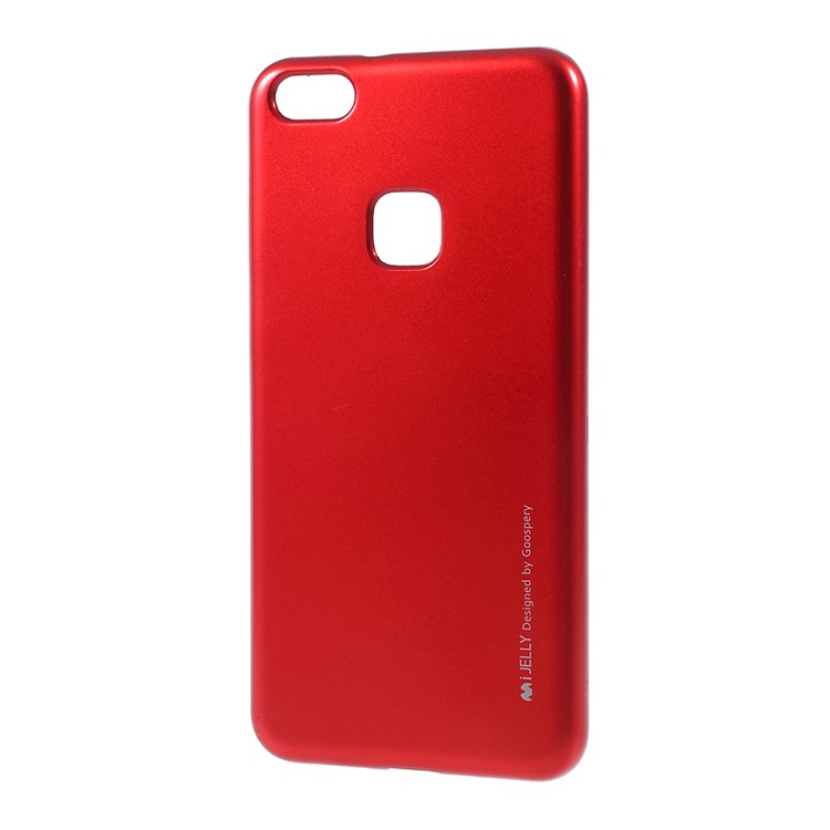 MERCURY GOOSPERY i JELLY Metallic Soft TPU Phone Casing for Huawei P10 Lite - Red-2