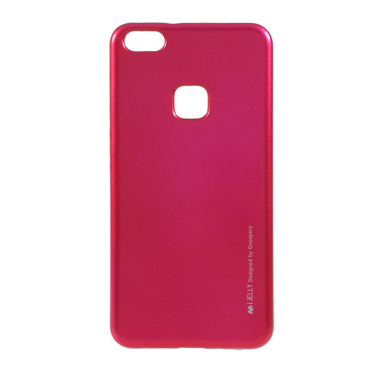 MERCURY GOOSPERY i JELLY Metallic Soft TPU Phone Casing Cover for Huawei P10 Lite - Rose-1