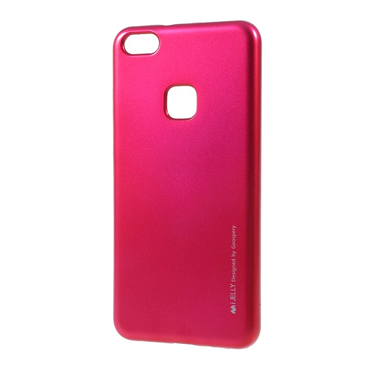 MERCURY GOOSPERY i JELLY Metallic Soft TPU Phone Casing Cover for Huawei P10 Lite - Rose-2