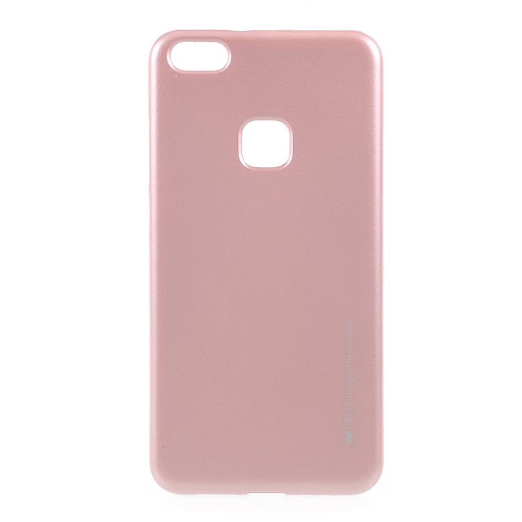 MERCURY GOOSPERY i JELLY Metallic Soft TPU Phone Accessory Case for Huawei P10 Lite - Rose Gold-1