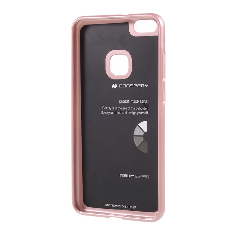 MERCURY GOOSPERY i JELLY Metallic Soft TPU Phone Accessory Case for Huawei P10 Lite - Rose Gold-3
