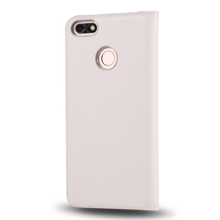 Dual View Windows Leather Protective Case for Huawei P9 lite mini / Enjoy 7 / Y6 Pro (2017) - White-2