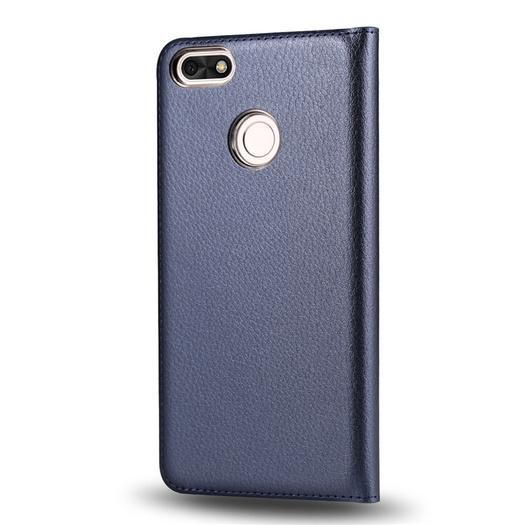 Dual View Windows Leather Protective Cellphone Shell for Huawei P9 lite mini / Enjoy 7 / Y6 Pro (2017) - Blue-2