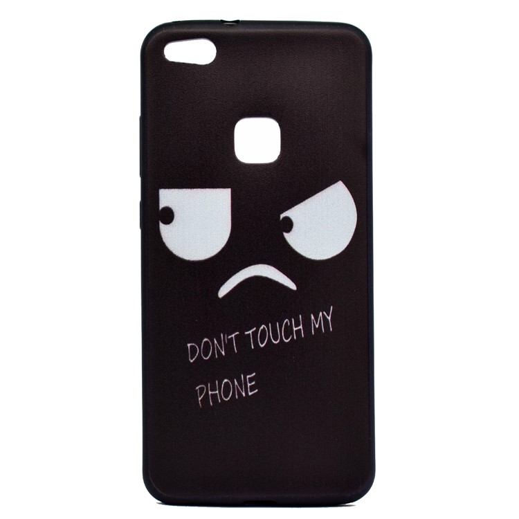 Featherweight Pattern Printing TPU Protective Case for Huawei P10 Lite - Angry Face-2