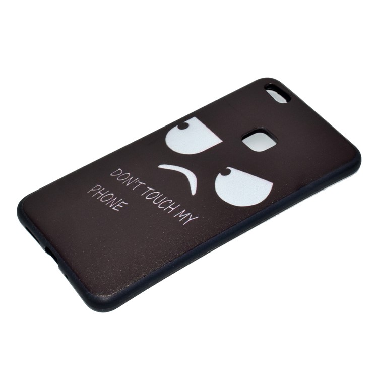 Featherweight Pattern Printing TPU Protective Case for Huawei P10 Lite - Angry Face-4