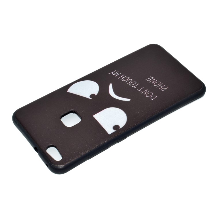 Featherweight Pattern Printing TPU Protective Case for Huawei P10 Lite - Angry Face-5