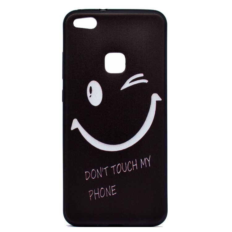 Featherweight Pattern Printing TPU Protective Cover for Huawei P10 Lite - Smile Face-2
