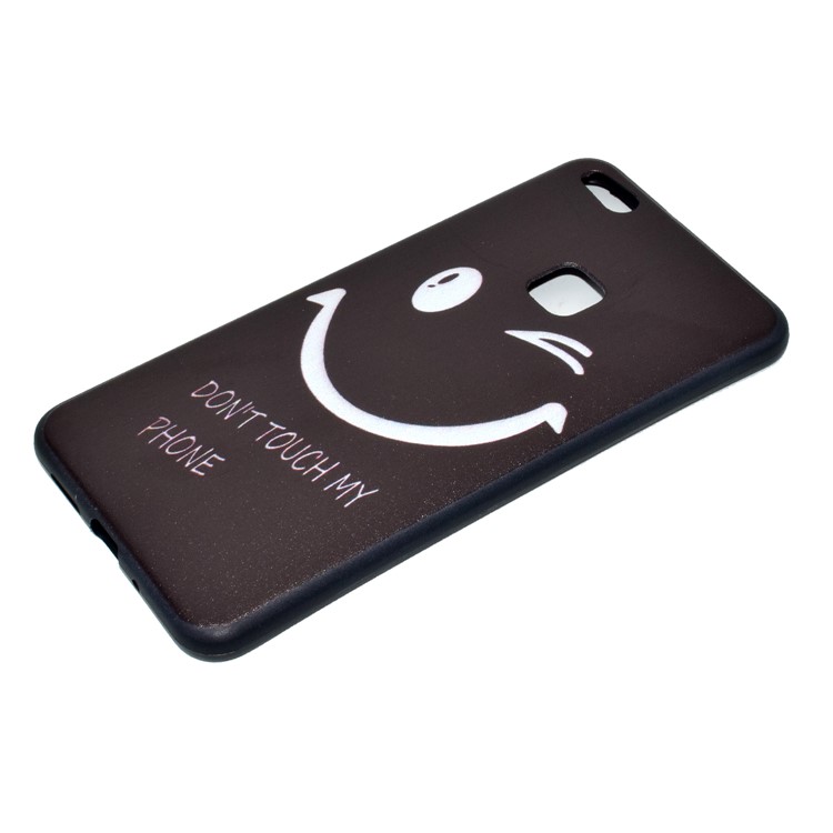 Featherweight Pattern Printing TPU Protective Cover for Huawei P10 Lite - Smile Face-3