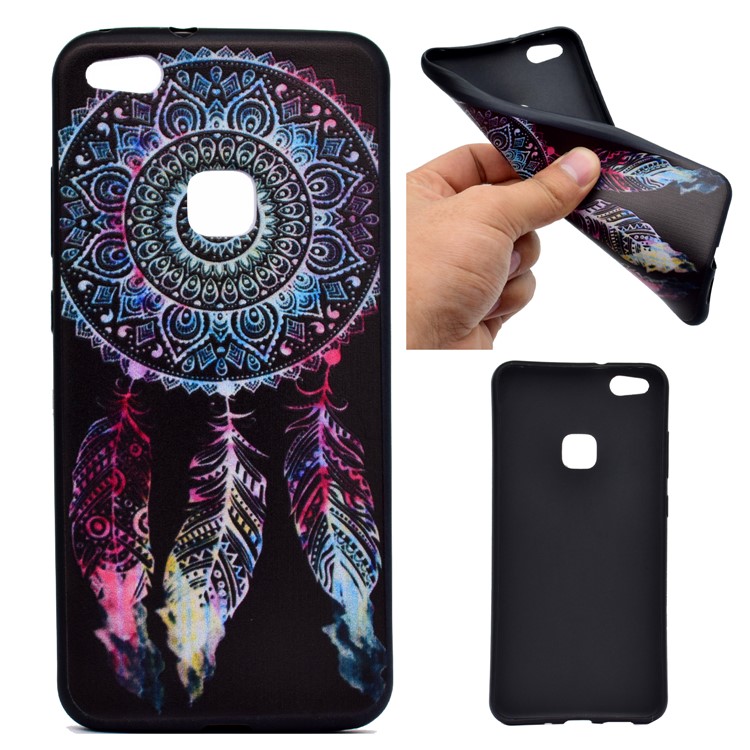 Featherweight Pattern Printing TPU Protective Cellphone Case for Huawei P10 Lite - Dream Catcher-1