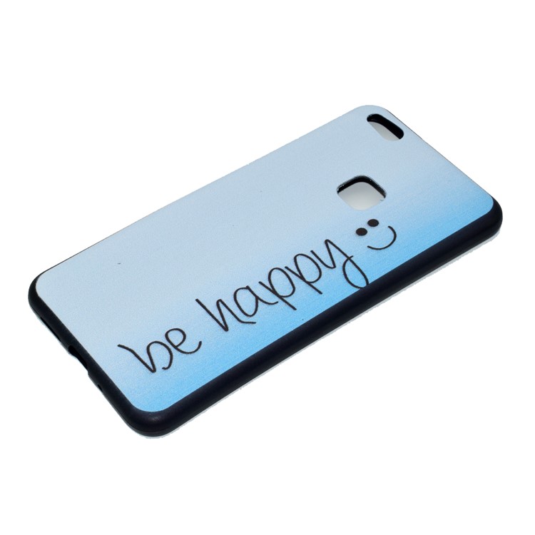 Featherweight Pattern Printing TPU Protective Mobile Phone Case for Huawei P10 Lite - Be Happy-3