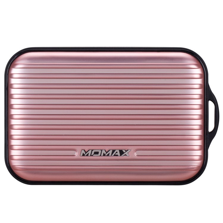 MOMAX Ipower Go Mini+ 10000mAh 2.4A Suitcase Power Bank for iPhone iPad Pokemon Game - Rose Gold Color-2