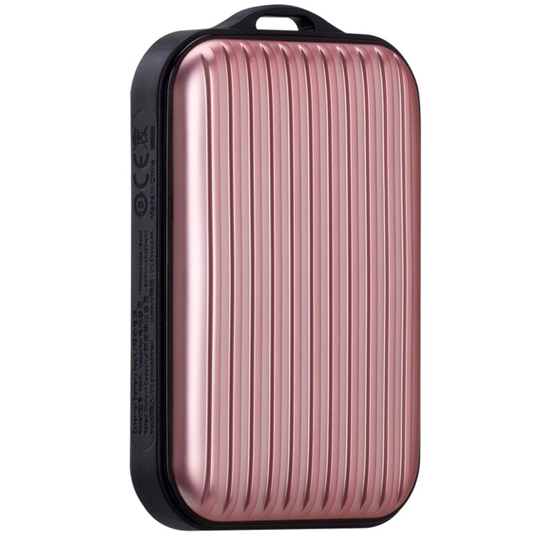 MOMAX Ipower Go Mini+ 10000mAh 2.4A Suitcase Power Bank for iPhone iPad Pokemon Game - Rose Gold Color-7