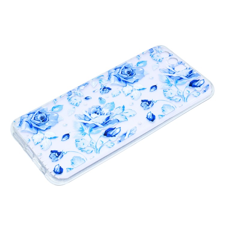 Ultra Thin Patterned Soft TPU Case for Huawei Honor 9 - Purple Flower-2