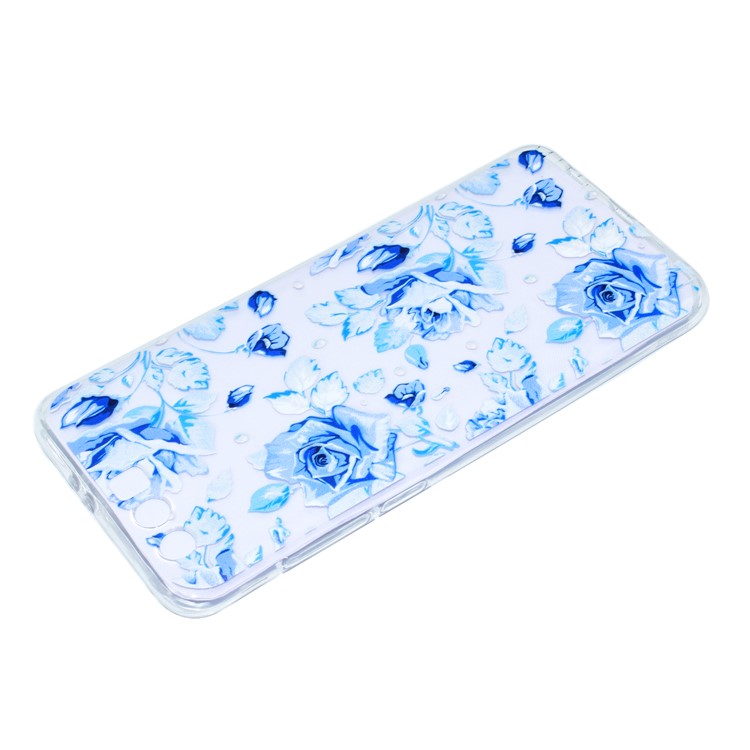 Ultra Thin Patterned Soft TPU Case for Huawei Honor 9 - Purple Flower-3