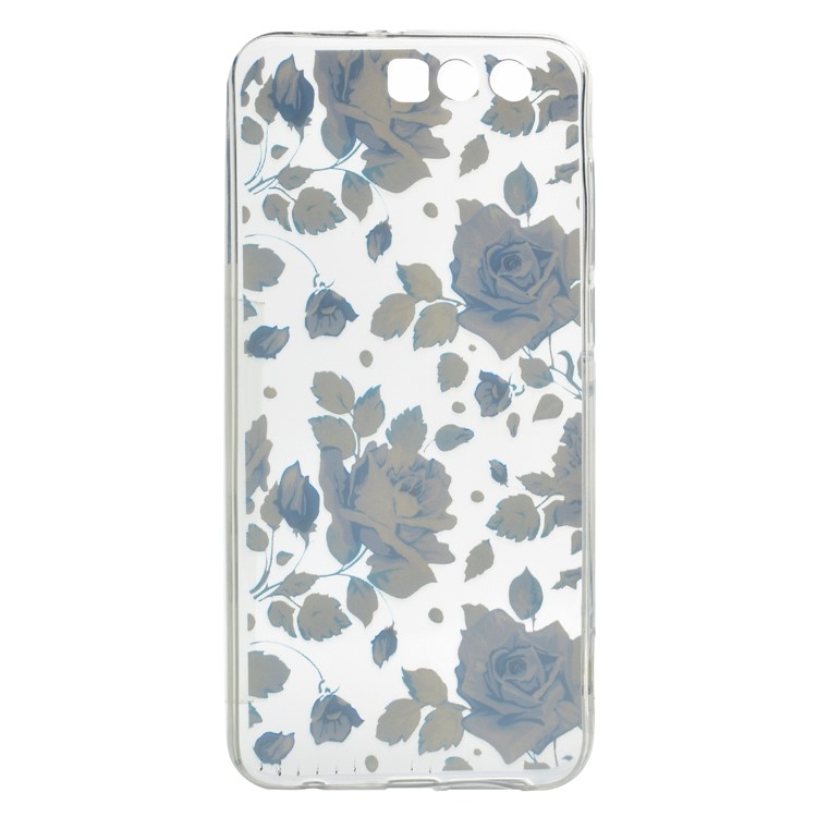 Ultra Thin Patterned Soft TPU Case for Huawei Honor 9 - Purple Flower-4