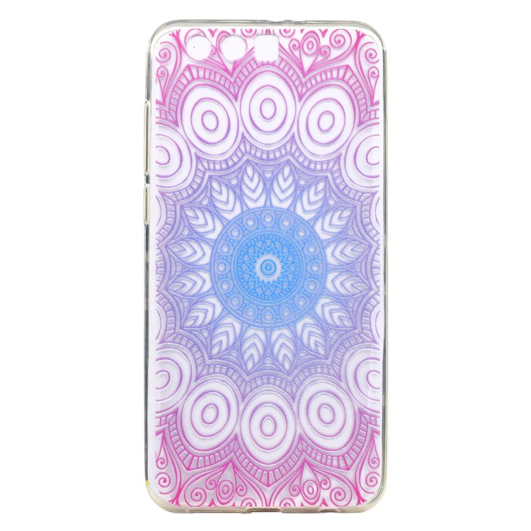 Ultra Thin Patterned Soft TPU Cell Phone Case for Huawei Honor 9 - Beautiful Flower-1