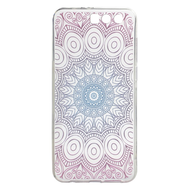 Ultra Thin Patterned Soft TPU Cell Phone Case for Huawei Honor 9 - Beautiful Flower-4