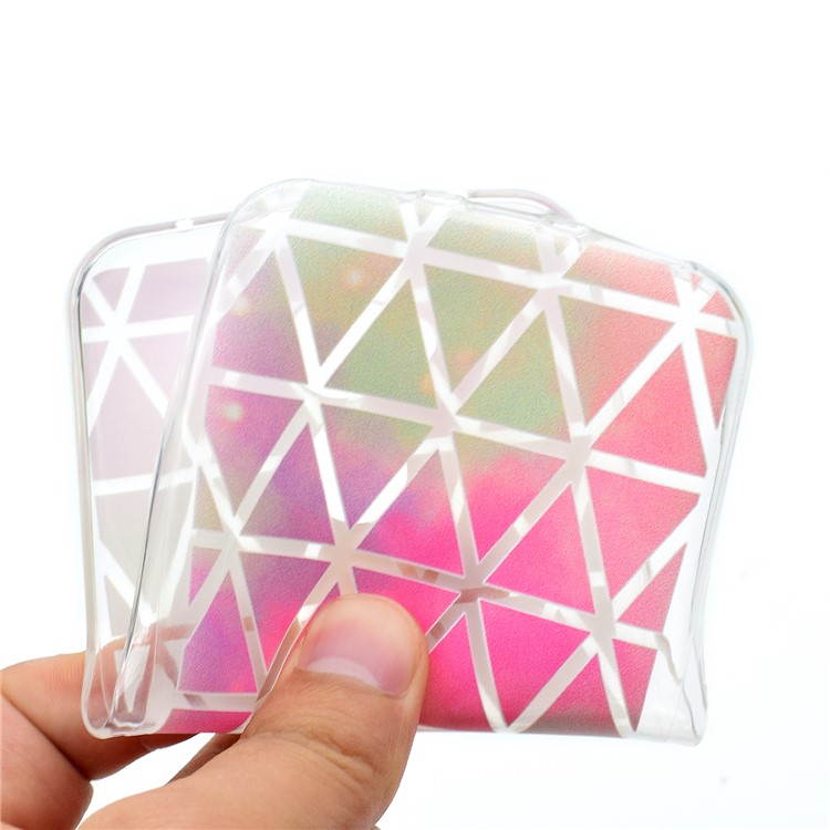 Printing Pattern Flexible TPU Protective Case Cover for Huawei Honor 6A / Honor 5C pro - Colorful Triangles-5