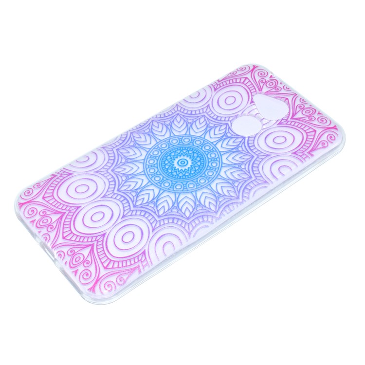 Pattern Printing TPU Protection Mobile Case for Huawei Honor 6A / Honor 5C pro - Lotus-2