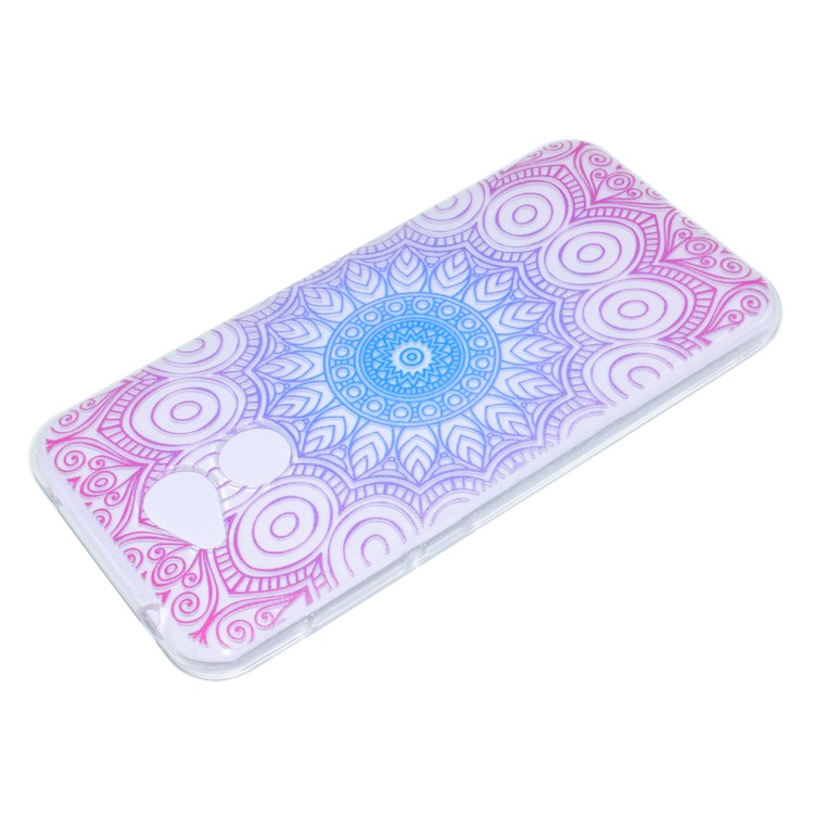 Pattern Printing TPU Protection Mobile Case for Huawei Honor 6A / Honor 5C pro - Lotus-3