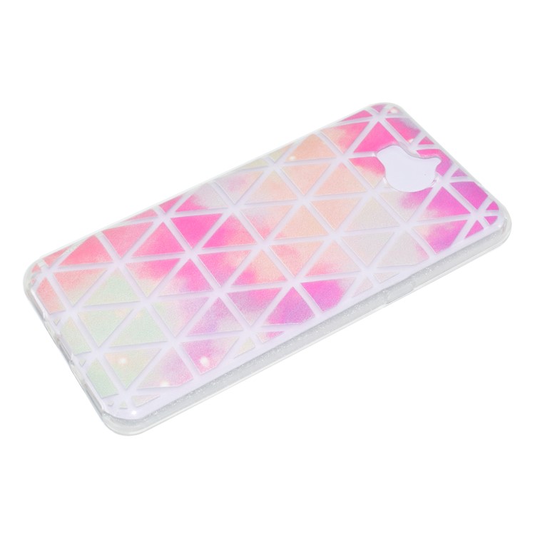 Printing Pattern Flexible TPU Protective Case Cover for Huawei Y5 (2017) / Y6 (2017) - Colorful Triangles-2